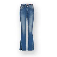 Vingino Flare Jeans Britte Split Meisje Blauw 152