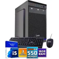 Screenon Intel Compleet PC + Muis & Toetsenbord | Intel Core i5 | 16 GB DDR4 | 1 TB SSD | RTX 3050 | Windows 11 Pro | Wi-Fi & Bluetooth