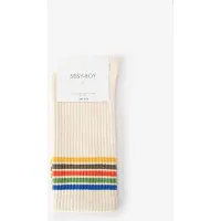 Sissy-Boy Beige sokken met regenboog strepen