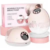 Fokelyi Elektrische Borstkolf - Handsfree - Draadloos - Dubbele Borstkolf - BPA-Vrij - Twee pakken - Roze
