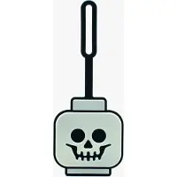 LEGO Glow-in-the-dark skelethoofd bagagelabel