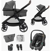 Maxi-Cosi Zelia S Trio2 - Kinderwagen 3-in-1 - Dark Grey - Vanaf 0 tot 4 jaar - Inclusief autostoeltje
