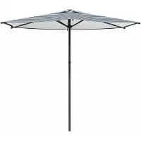 vidaXL Tuinparasol 270 x 270 cm Polyester Rechthoekig Blauw en Wit