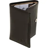 Tony Perotti Furbo Pure Mini creditcardhouder met papier- en kleingeldvak - Zwart