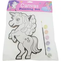 Wins Holland schilderen speelgoedset eenhoorn canvas met verf.