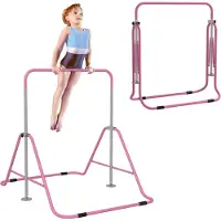 HOMCOM - Kindergymnastiekstang - Staal - 154x106,2x128,5cm - Roze
