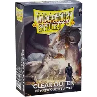 Dragon Shield Sleeves - Outer Sleeves - Matte Clear 100 sleeves (63x88mm)