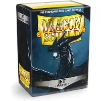 Dragon Shield Sleeves - Matte Jet 100 sleeves (63x88mm)