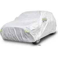 Coast Autohoes Zilver – Weerbestendige 3-Laagse Autoafdekking met Rits – 431 x 160 x 115 cm