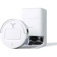 Ecovacs DEX68-13EC Dweil- en zuigrobot Wit Besturing via App, Zakloos, Met dweilfunctie