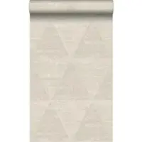 Origin Wallcoverings behang metalen driehoeken beige - 53 cm x 10.05 m - 337257