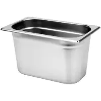 TRIZERATOP Professionele Gastronorm Bak GN 1/4 – 150 mm Diep – 4.5 Liter – Hoogwaardig RVS 201 – Temperatuurbestendig -40°C tot +300°C