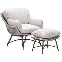 Garden Impressions Logan Fauteuil Voetenbank Vintage Willow