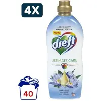 Dreft 4 x Wasverzachter Blue Dream - 40 Wasbeurten - 1 Liter