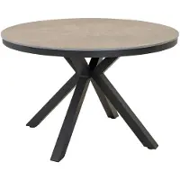 Lesli Living - Davos eettafel - Ø118 cm - antraciet
