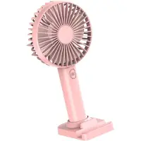 VHV - Bureauventilator - usb bureauventilator - USB oplaadbaar, met LED verlichting - voor kantoor, slaapkamer, thuiswerken