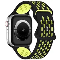 Beline Apple Watch New Sport Siliconen band 38/40/41 mm zwart en geel zwart/geel doosje
