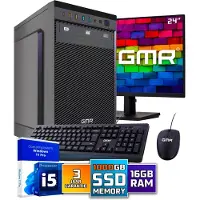 Screenon Intel Compleet PC + 24" Monitor + Muis & Toetsenbord | Intel Core i5 | 16 GB DDR4 | 1 TB SSD | RTX 3050 | Windows 11 Pro + WiFi & Bluetooth