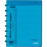 Brepols agenda 2026 - TIMING - ATOMA - Bureau agenda - 1 week op 2 pagina's - Kolom - Weekoverzicht - Turkoois - 18 x 22 cm