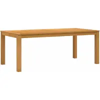 vidaXL Eettafel 200 x 100 x 75 cm Massief Eikenhout Naturel