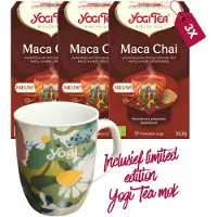 Yogi tea Maca Chai Bio - 3 pakjes - inclusief limited edition mok