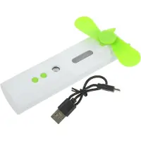 VHV - Handventilator - mini handventilator usb oplaadbaar - USB oplaadbaar, met LED verlichting - voor reizen, festival, make-up
