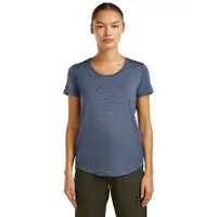 Icebreaker T-Shirt Women Merino 125 Cool-Lite Sphere III SS Scoop Dawn Heather-M