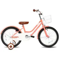 Hiland STITCH Bubble Kinderfiets Meisjes - 18 inch - Roze - Met Mandje