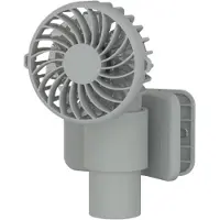 VHV - Campingventilator - campingventilator met lamp - USB oplaadbaar, met klem - voor camping, tent, caravan