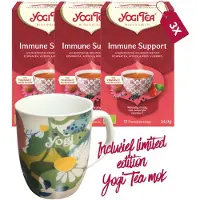 Yogi tea Immune Support Bio - 3 pakjes - inclusief limited edition mok