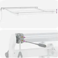 vidaXL Uitschuifbare luifel Zand 600 × 300 cm Stof en Aluminium