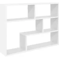 vidaXL Wandplank Muurmontage Wit 95 x 20 x 69,5 cm Bewerkt hout