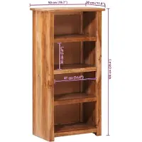 vidaXL Boekenkast 50x30x100 cm massief hout