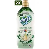 Dreft 2 x Ultimate Care Eco White Flower Wasverzachter - 950 ml (38 wasbeurten)