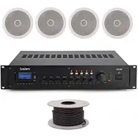 SubZero 60W 100V 6" Zone Ceiling Speaker System