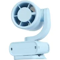 VHV - Bureauventilator - usb bureauventilator - USB oplaadbaar, opvouwbaar, met digitaal display, met klem - voor kantoor, slaapkamer, thuiswerken