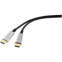 Speaka Professional SP-9019356 HDMI-kabel HDMI Aansluitkabel HDMI-A-stekker, HDMI-A-stekker 50.00 m Zwart 4K UHD, Afgeschermd