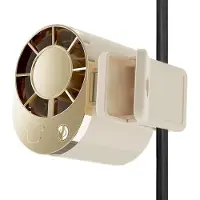 VHV - Tailleventilator - draagbare tailleventilator - USB oplaadbaar, met digitaal display, met LED verlichting - voor buitenwerk, wandelen, tuinieren