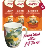 Yogi tea Licorice Bio - 3 pakjes - inclusief limited edition mok