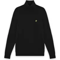 Lyle & Scott Katoenen Merino Coltrui - Zwart