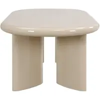 Vente-unique Salontafel van MDF - Beige gelakt - TABEMI