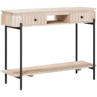 vidaXL Handgemaakte Salontafel Wit 100 x 30 x 76 cm Massief Mango Hout