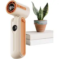 VHV - Bureauventilator - usb bureauventilator - USB oplaadbaar, opvouwbaar, met digitaal display - voor kantoor, slaapkamer, thuiswerken