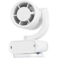 VHV - Bureauventilator - usb bureauventilator - USB oplaadbaar, opvouwbaar, met digitaal display, met klem - voor kantoor, slaapkamer, thuiswerken