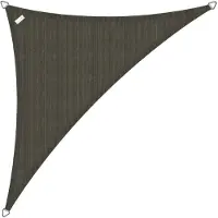 Buitenkado Schaduwdoek driehoek 4x5x6.8 - Taupe zwart