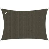 Buitenkado Schaduwdoek rechthoek 3.5x5.5 - Taupe zwart