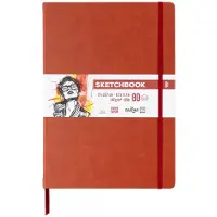 Darwi DFY - Schetsboek - A4 - 140 g - Terracotta - 80 vellen