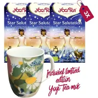 Yogi tea Star Salutation Bio - 3 pakjes - inclusief limited edition mok