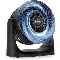 Auronic Tafelventilator - 3 Snelheden - Mini Ventilator - Vloerventilator - Muurmontage mogelijk - 41db - 90° Oscillatie - 7 Meter Luchtstroom - Zwart