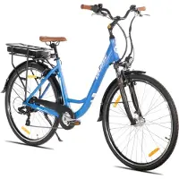 Hiland Montura Elektrische Stadsfiets 28 inch - E-bike Commuter Unisex - 250W Motor - 36V 10.4Ah Accu - 7 Versnellingen - Aluminium Frame